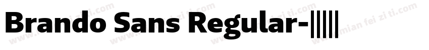 Brando Sans Regular字体转换